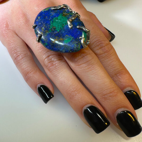 anello ramo di fuoco crisocolla 1