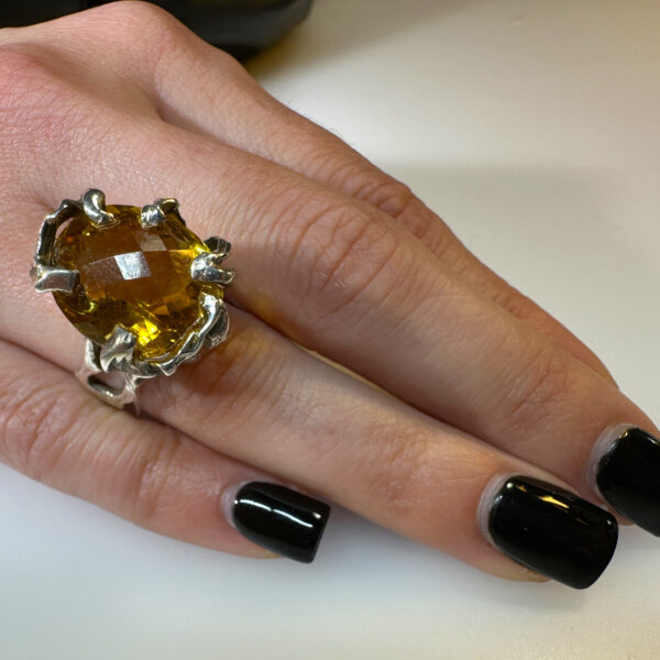anello ramo di fuoco quarzi citrino sfaccettato 3 anello ramo di fuoco quarzi citrino sfaccettato 3