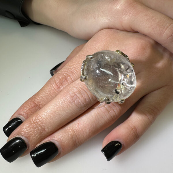 anello ramo di fuoco quarzo con bolla 2 anello ramo di fuoco quarzo con bolla 2