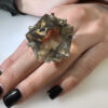 anello ramo di fuoco quarzo fumè 3 anello ramo di fuoco quarzo fumè 3