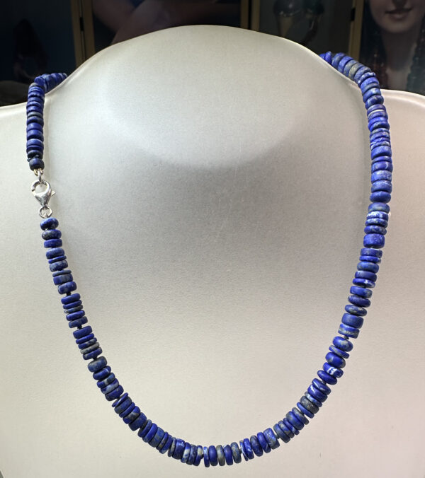 collana in lapislazzuli rondelle 2 collana in lapislazzuli rondelle 2