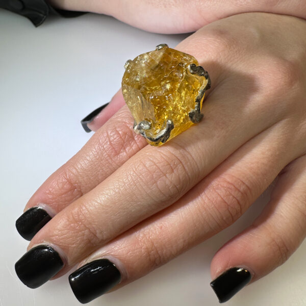 anello ramo di fuoco quarzo citrino cristallo 150 3 anello ramo di fuoco quarzo citrino cristallo 150 3