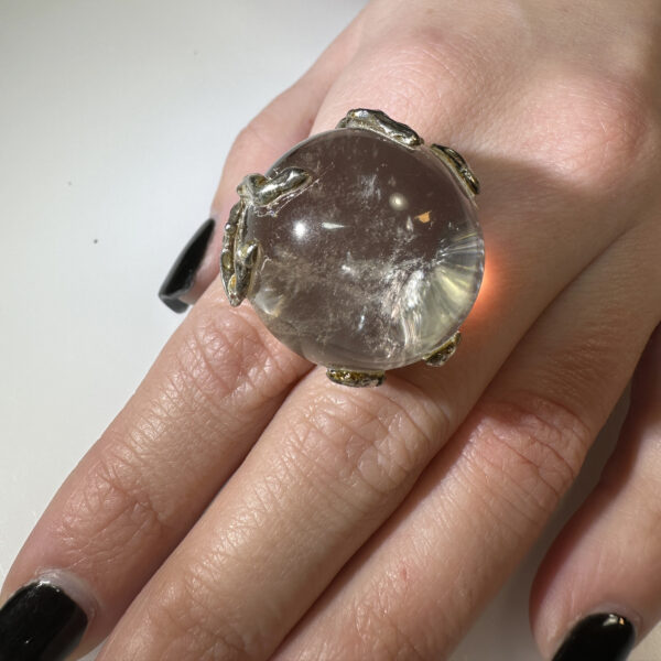 anello ramo di fuoco quarzo ialino sfera 160 2 anello ramo di fuoco quarzo ialino sfera 160 2