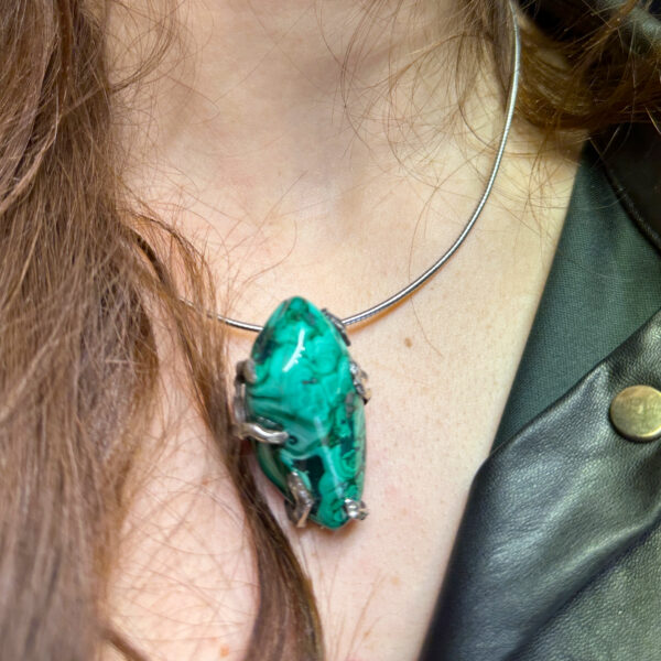 ciondolo ramo di fuoco malachite2