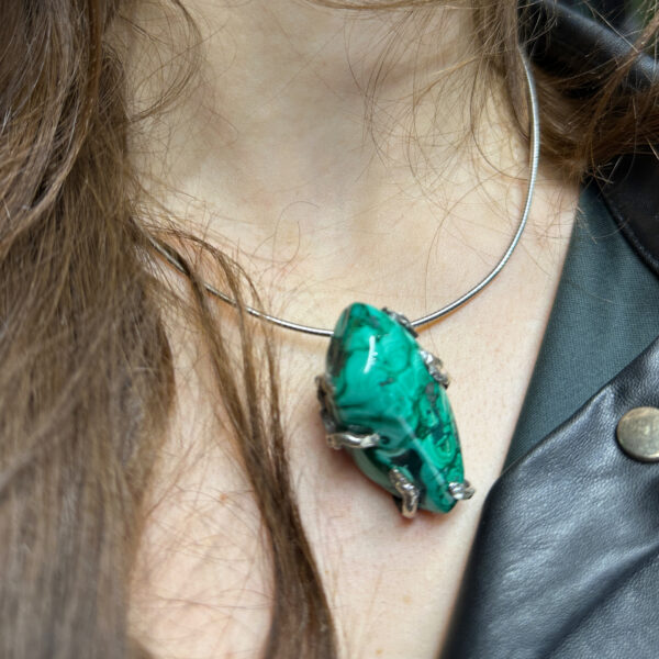 ciondolo ramo di fuoco malachite3