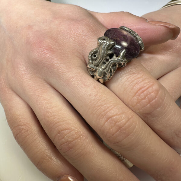 anello dragone e rubino PORPORA2
