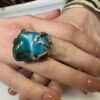anello ramo di fuoco crisocolla forma libera 3 anello ramo di fuoco crisocolla forma libera 3